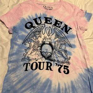 Torrid Queen Pink and Blue Tie-Dye Shirt